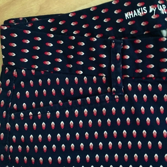 GAP Slim City La Coupe Urbaine Etrote tiny ikat print stretch cotton ank… - Picture 7 of 7